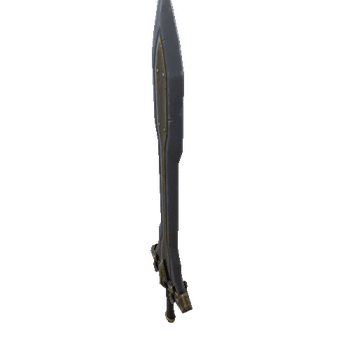 KnightSword Steel Damaged Aged